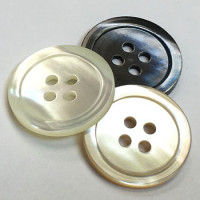 TR-17 Trocas Shell 4-Hole Button - 7 Sizes and 3 Colors
